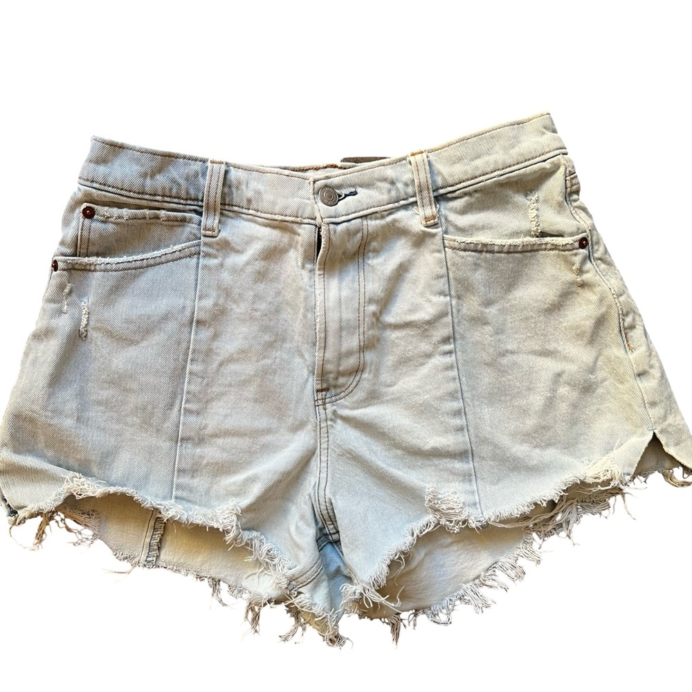 Abercrombie & Fitch The Cutoff Short Light Blue Denim Wash 29